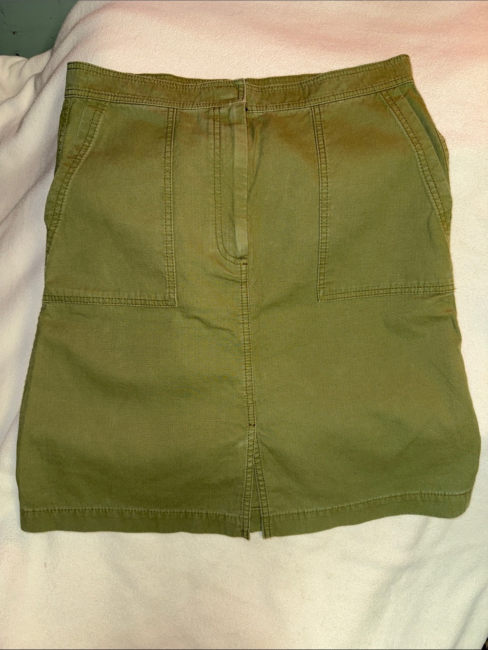 J Crew Olive Green Mini Skirt